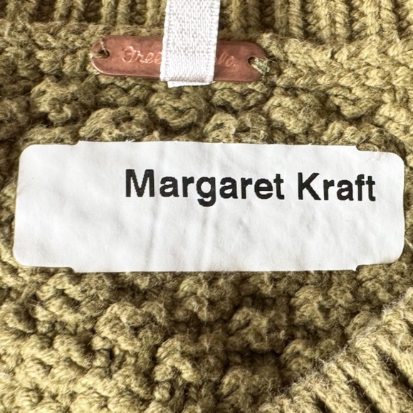 Free People Lila Cardigan Green Textured Knit Button Front (L) - Picture 8 of 14